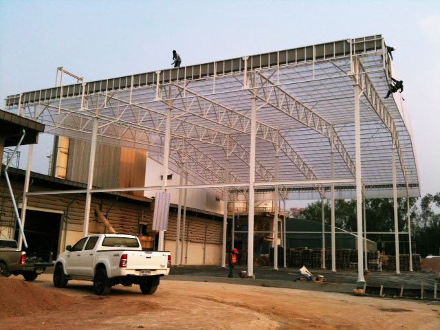 รับสร้างโรงงานผลิดแร่ราชบุรี โครงสร้างแบบน็อกดาว